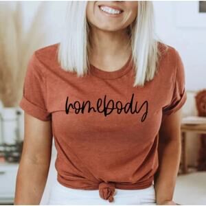 Homebody T-Shirt Unisex Adult Small Tee Introvert Retired No Place Like Home